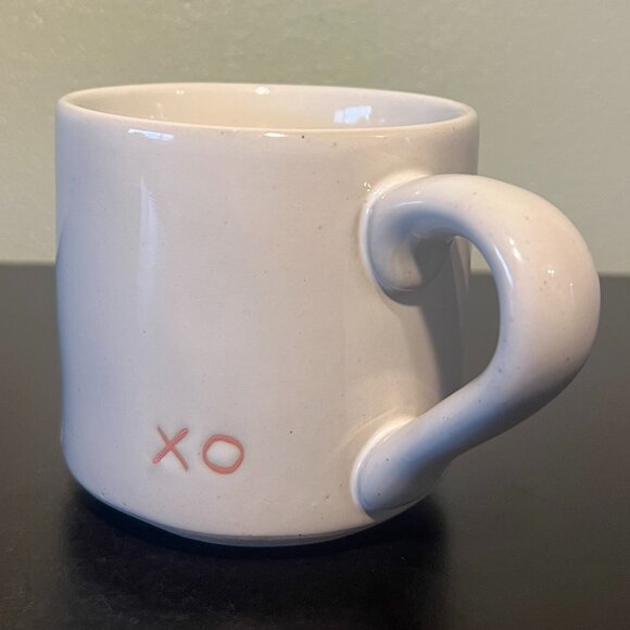 HEARTH & HAND with Magnolia XO Glazed Off-White Stoneware Mug ~ Hugs and Kisses - Picture 2 of 10